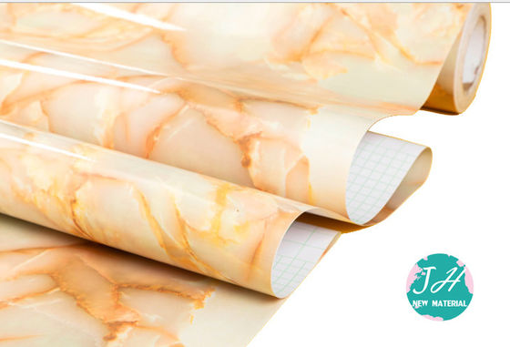 برچسب کاغذ دیواری پی وی سی از سنگ مرمر خانگی 45 * 500 سانتی متر