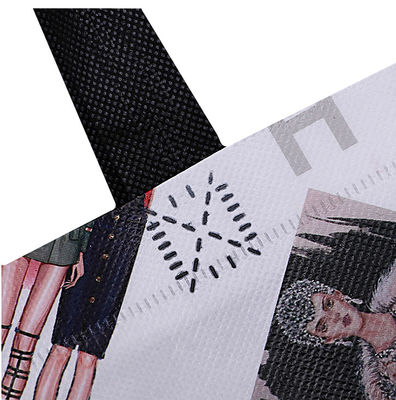 چاپ کیسه غیر بافته شده Eco PP سیاه و سفید قابل بازیافت