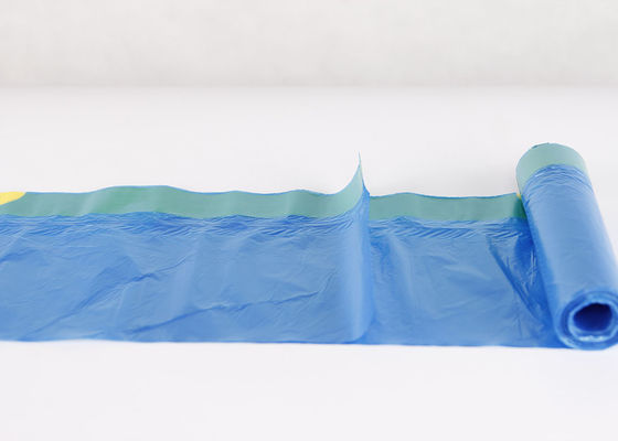 رنگ سفارشی زباله بند زباله HDPE پاکسازی کیسه های زباله پلاستیکی